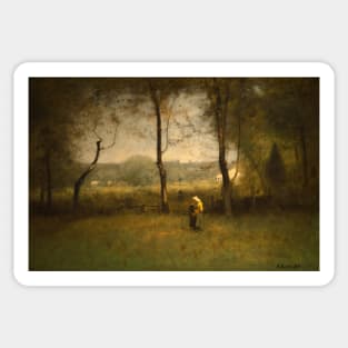 Wood Gatherers, An Autumn Afternoon by George Inness Sticker